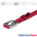 MBT14HFCRFID 362x7.9mm Stainless steel cable tie with 13.56 MHz transponder MBT14HFCRFID 362x7.9mm Stainless steel cable tie with 13.56 MHz transponder